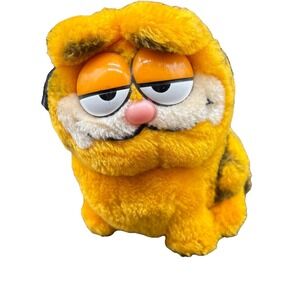 Vintage 6" Garfield Dakin 1981 Plush Stuffed Animal Orange Fat Cat Cartoon